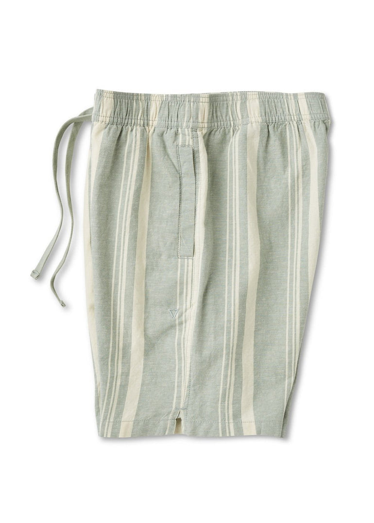 Vissla J. Linen Stripe Elastic Eco 18" Walkshort - LSG - Stoke Outlets