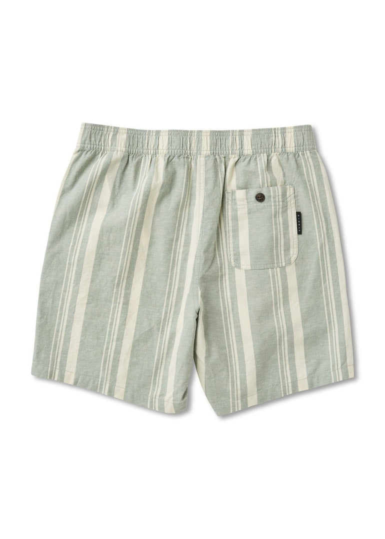 Vissla J. Linen Stripe Elastic Eco 18" Walkshort - LSG - Stoke Outlets