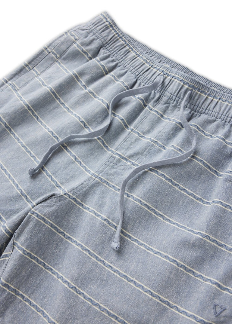 Vissla J. Linen Stripe Elastic Eco 18" Walkshort - SLT - Stoke Outlets