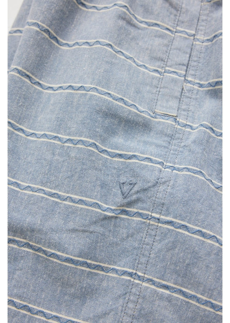 Vissla J. Linen Stripe Elastic Eco 18" Walkshort - SLT - Stoke Outlets