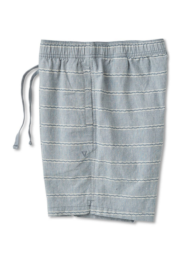 Vissla J. Linen Stripe Elastic Eco 18" Walkshort - SLT - Stoke Outlets