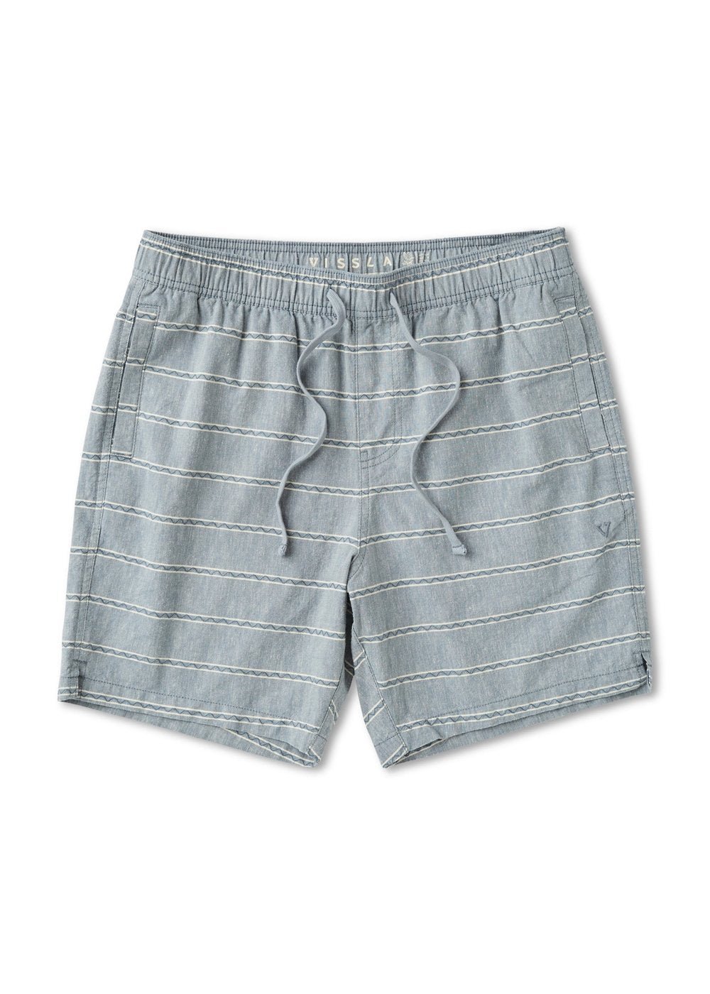 Vissla J. Linen Stripe Elastic Eco 18" Walkshort - SLT - Stoke Outlets