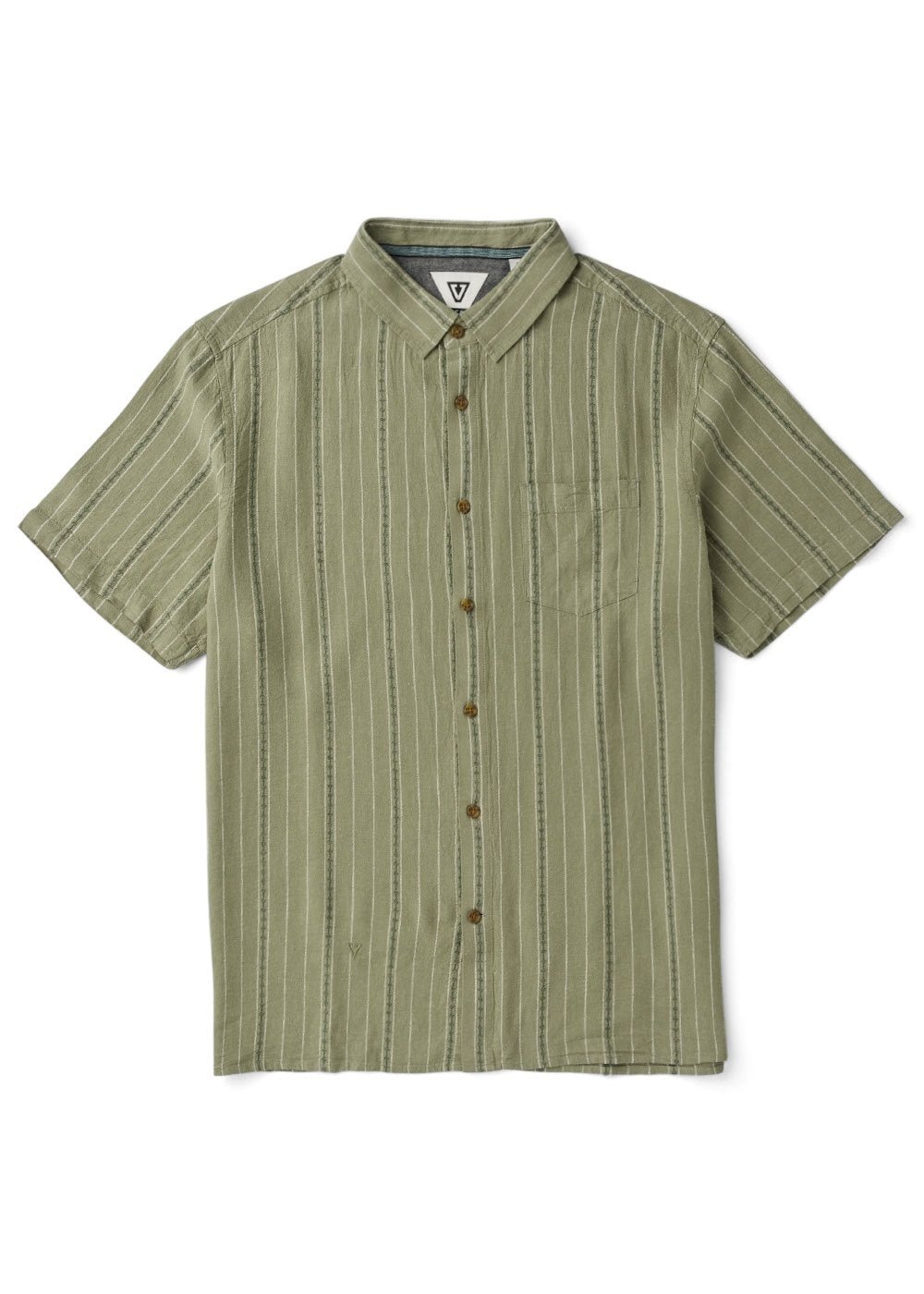 Vissla Linen Pin SS Shirt-SAG - Stoke Outlets