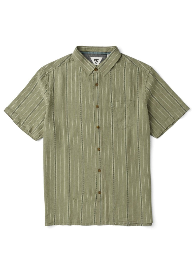 Vissla Linen Pin SS Shirt-SAG - Stoke Outlets