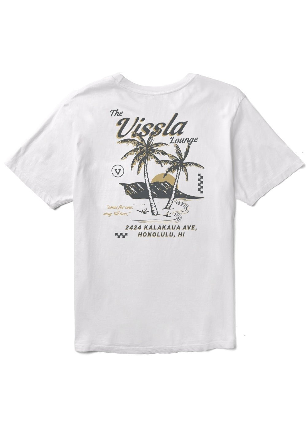 Vissla Lounge Premium PKT Tee - WHT - Stoke Outlets