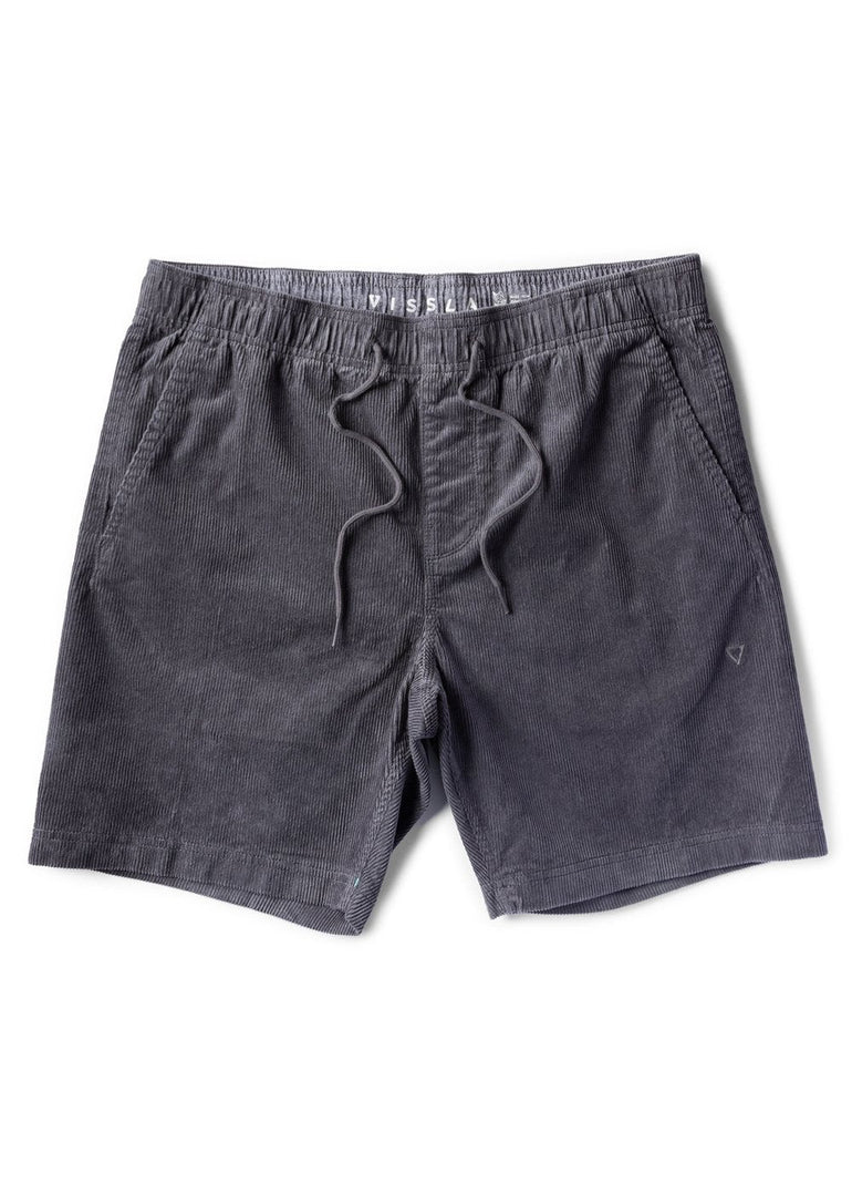 Vissla No See Ums Cord Eco 17" Boys Elastic Walkshort - GRA - Stoke Outlets