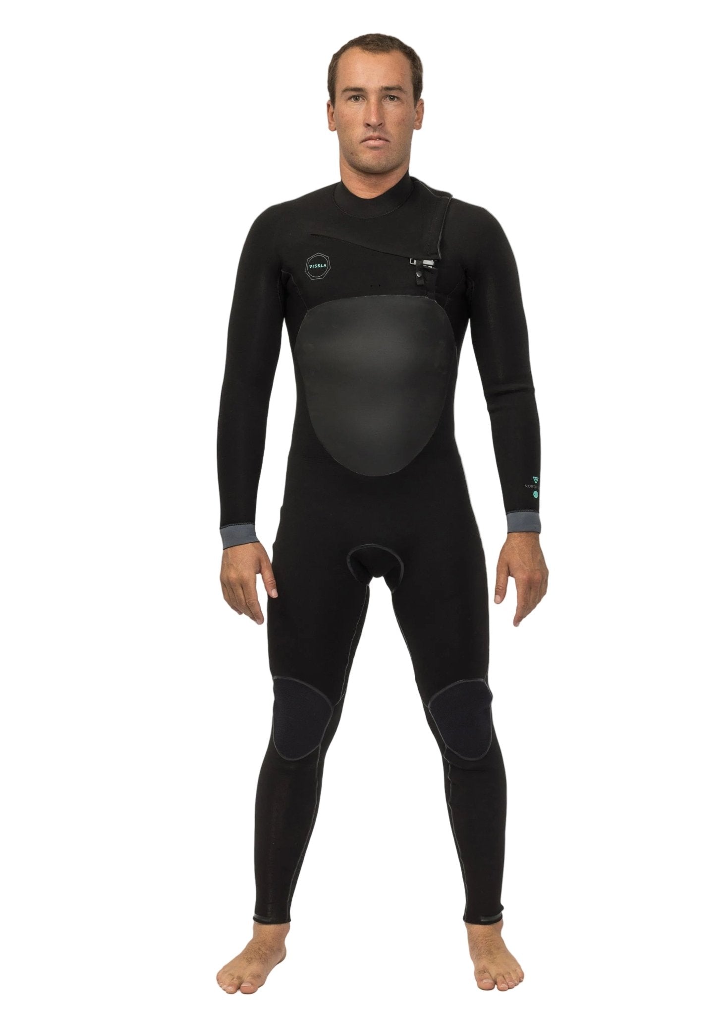 VISSLA NORTH SEAS 3 - 2 FULL CHEST ZIP - BLK - Stoke Outlets