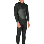 Vissla NORTH SEAS 4 - 3 FULL CHEST ZIP - BLK - Stoke Outlets