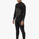 VISSLA NORTH SEAS 4 - 3 FULL CHEST ZIP - BLK - Stoke Outlets