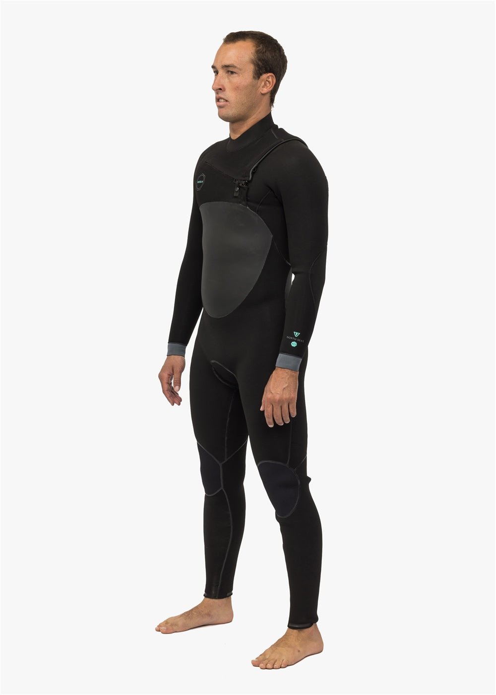 VISSLA NORTH SEAS 4 - 3 FULL CHEST ZIP - BLK - Stoke Outlets