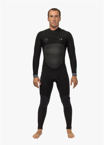 VISSLA NORTH SEAS 4 - 3 FULL CHEST ZIP - BLK - Stoke Outlets