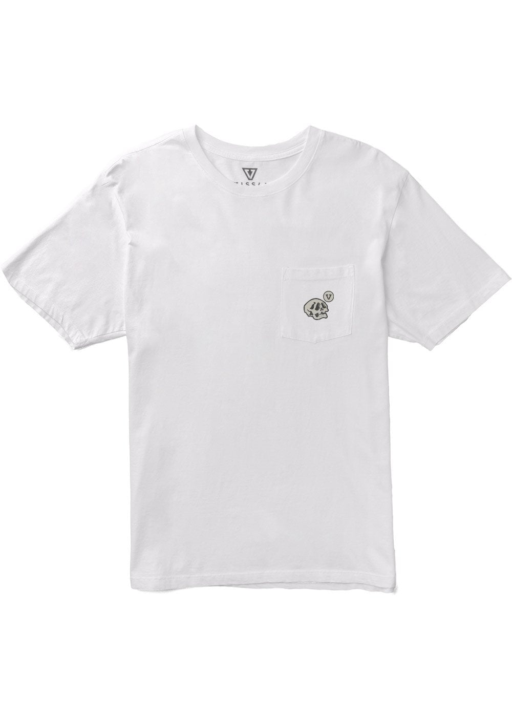 Vissla Resin Heads Premium Organic PKT Tee - WHT - Stoke Outlets