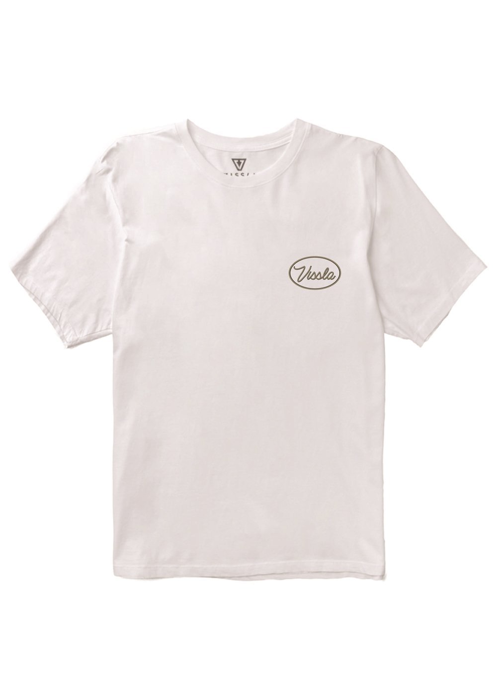 Vissla Roundup Organic Tee-WHT - Stoke Outlets