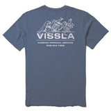 Vissla Rubbish Removal SS Tee-BLU - Stoke Outlets