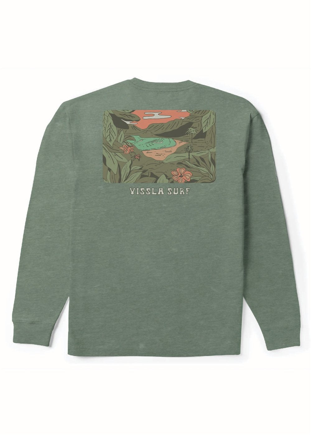 Vissla Secret Shores Cosmic Wash Boys LS Tee - SAG - Stoke Outlets