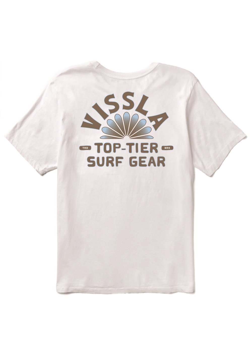 Vissla Top Tier Organic PKT Tee-WHT - Stoke Outlets