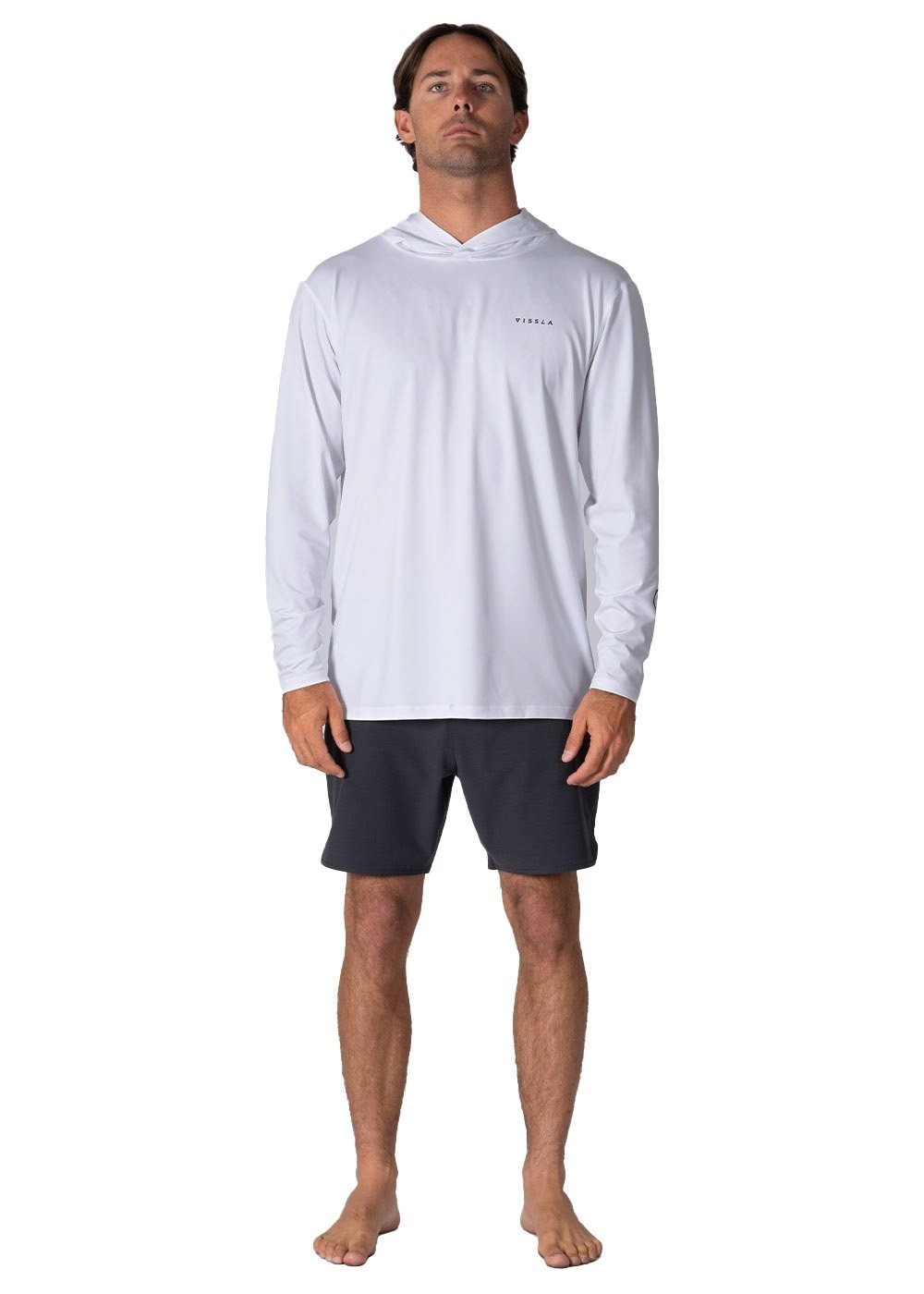 VISSLA TWISTED ECO HOODED LONG SLEEVE SUN SHIRT - WH2 - Stoke Outlets