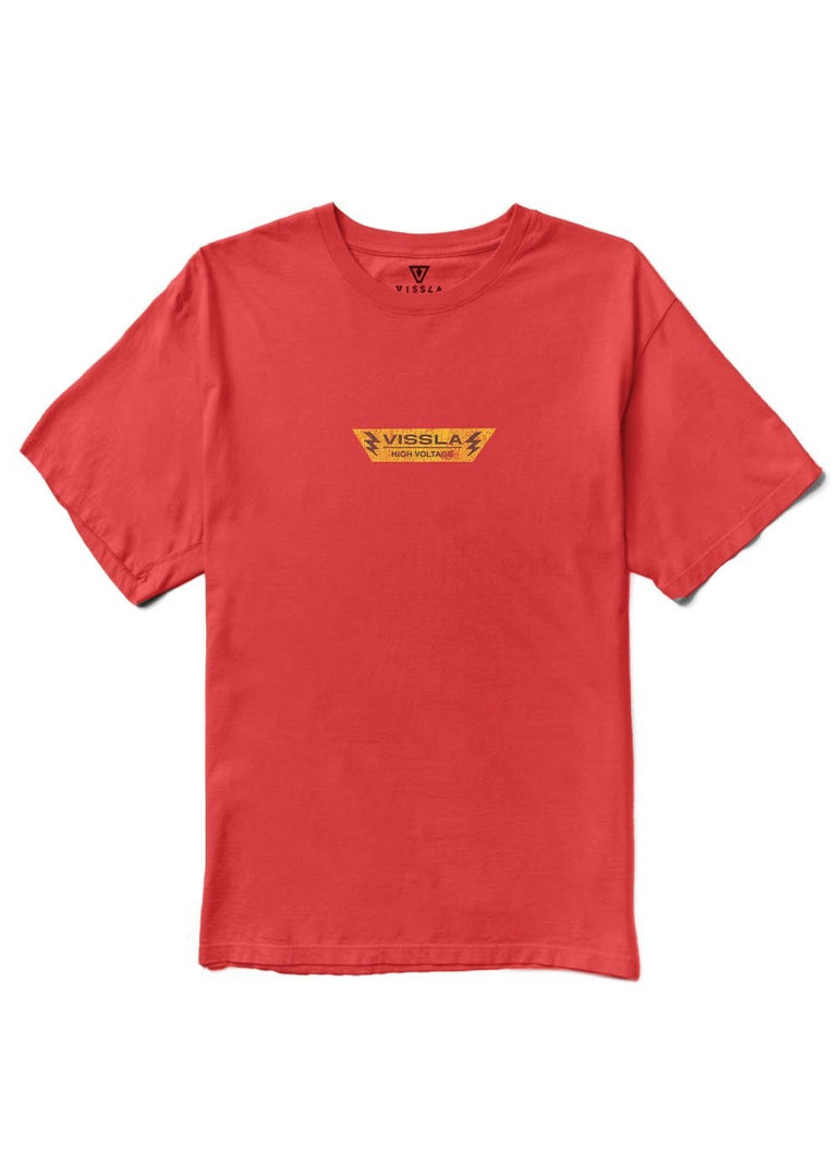 Vissla Voltage Boys Tee - RED - Stoke Outlets