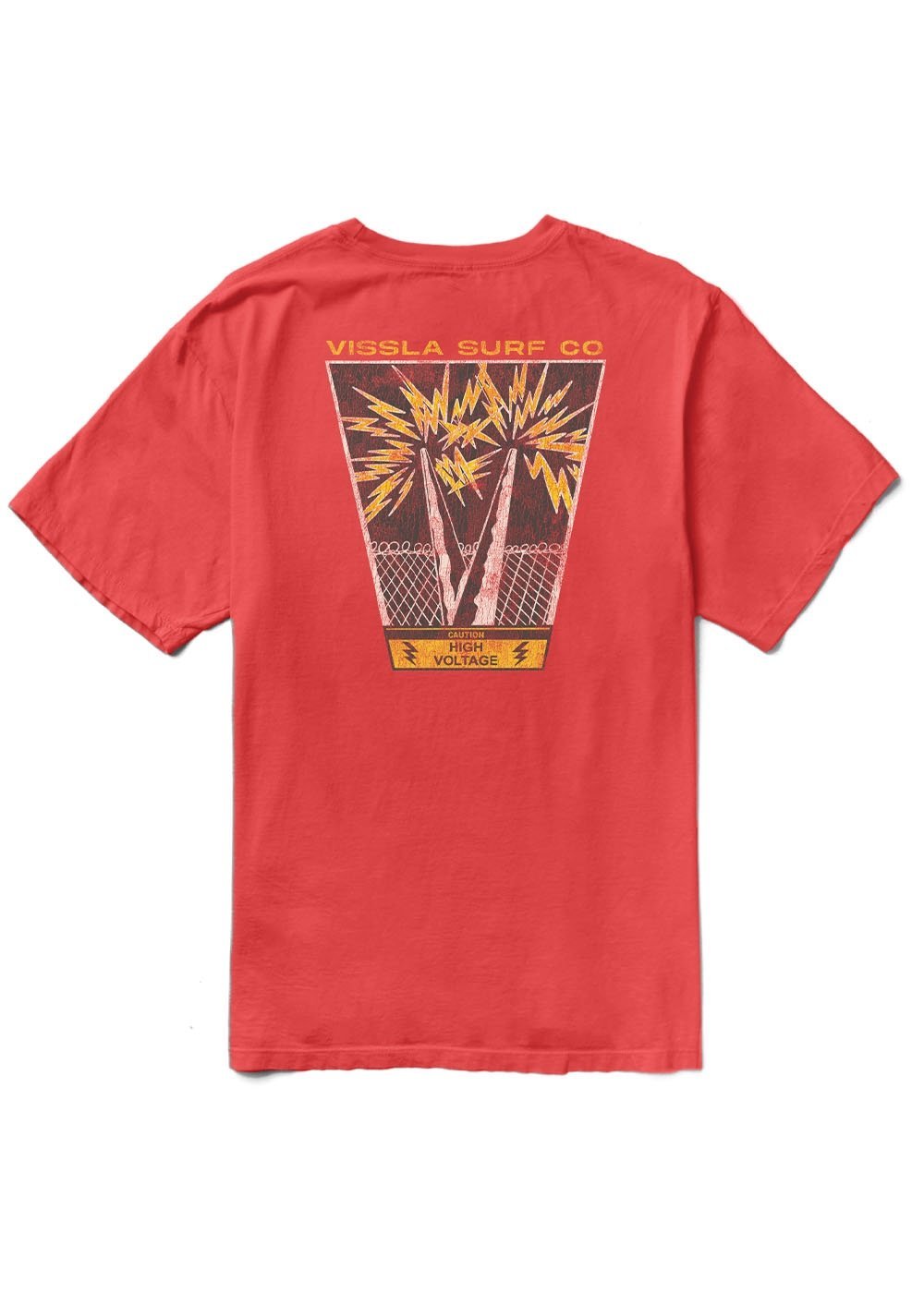 Vissla Voltage Boys Tee - RED - Stoke Outlets