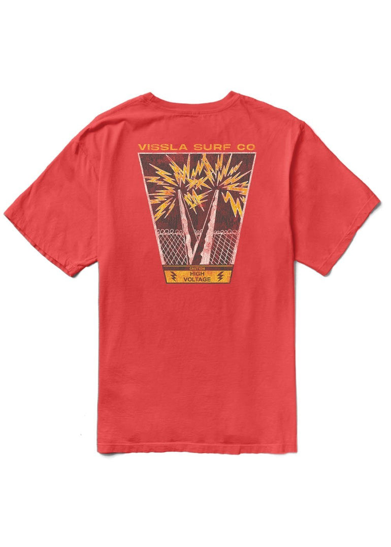 Vissla Voltage Boys Tee - RED - Stoke Outlets