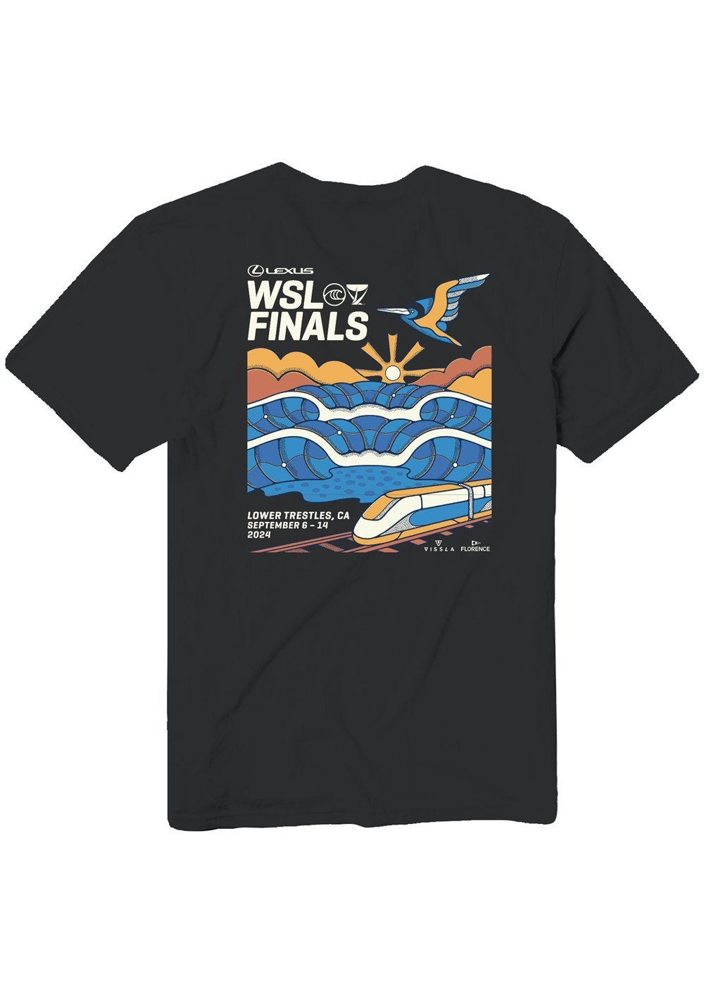 Vissla WSL Finals SS Tee - BLK - Stoke Outlets