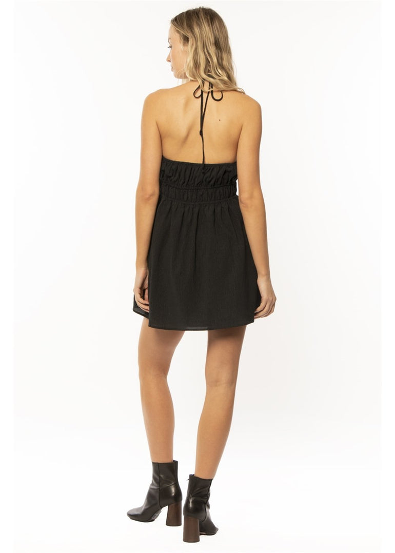 Amuse Society EASY TO LOVE WVN TANK DRESS-BLK - Stoke Outlets