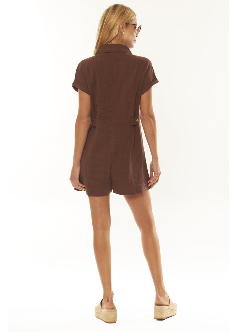 Amuse Society INTO THE SUN ROMPER-COF - Stoke Outlets