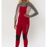 SISSTR YOUTH 7 SEAS 3/2 CHEST FULL - RED - Stoke Outlets