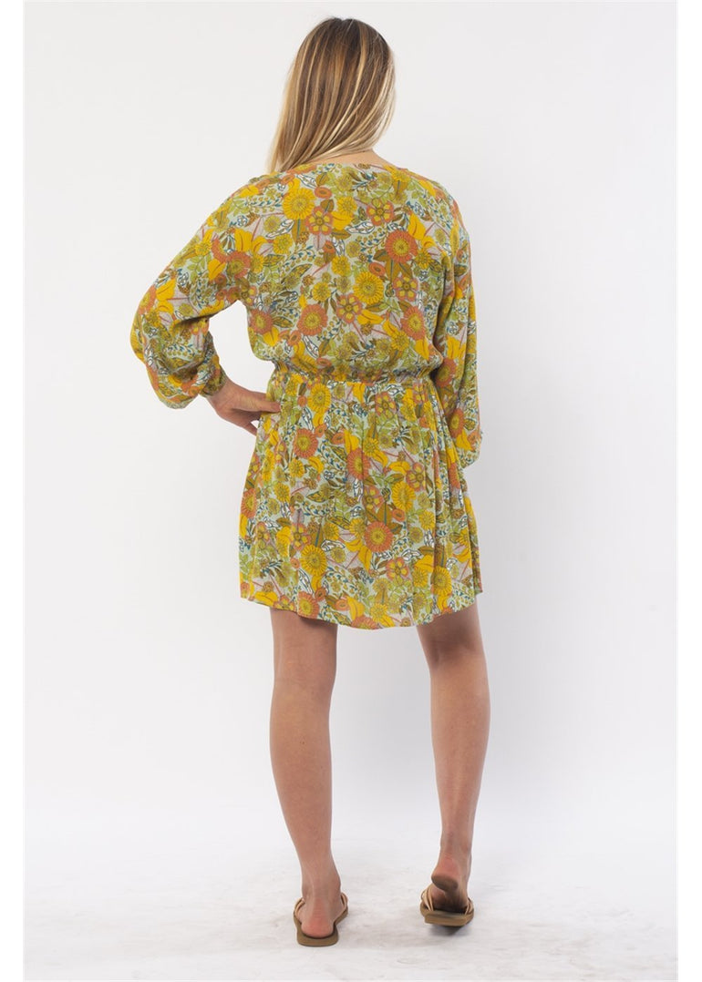 SISSTREVOLUTION GET YOUR GROOVE ON WVN MINI DRESS - The Surf Warehouse