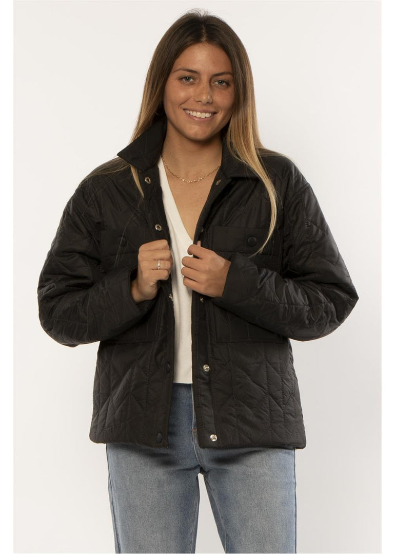 Sisstrevolution LETS CHILL LS WVN JACKET - BLK - Stoke Outlets