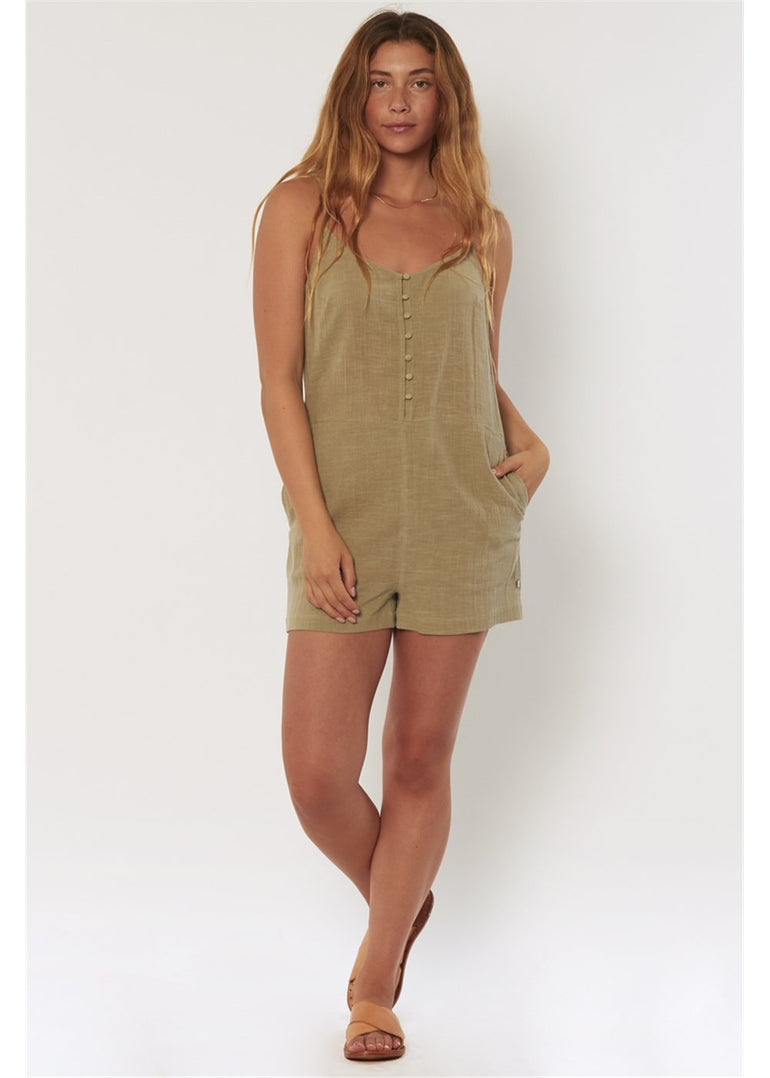 SISSTREVOLUTION PADDLE OUT S/L WVN ROMPER-LAG - Stoke Outlets