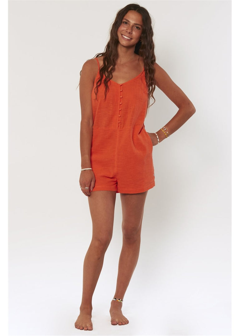 SISSTREVOLUTION PADDLE OUT S/L WVN ROMPER-SBR - Stoke Outlets