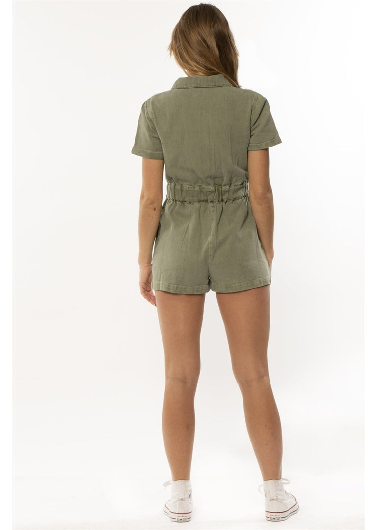 Sisstrevolution ROAD SS WVN ROMPER-SMS - Stoke Outlets