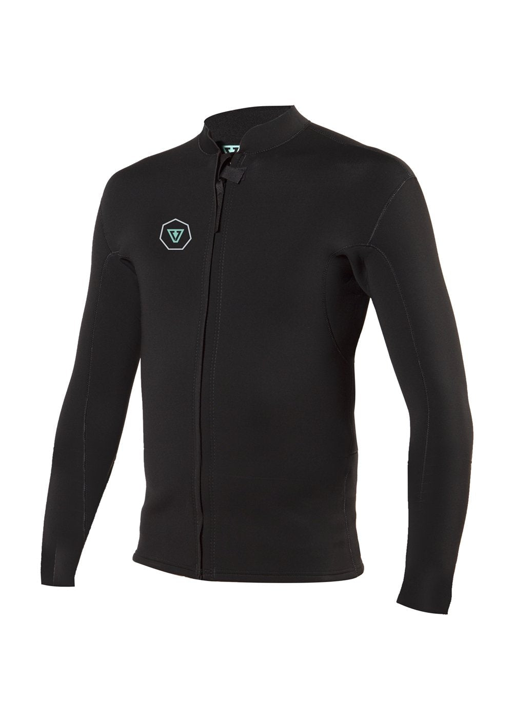 VISSLA 7 SEAS 2MM FRONT ZIP JACKET - BLK - Stoke Outlets