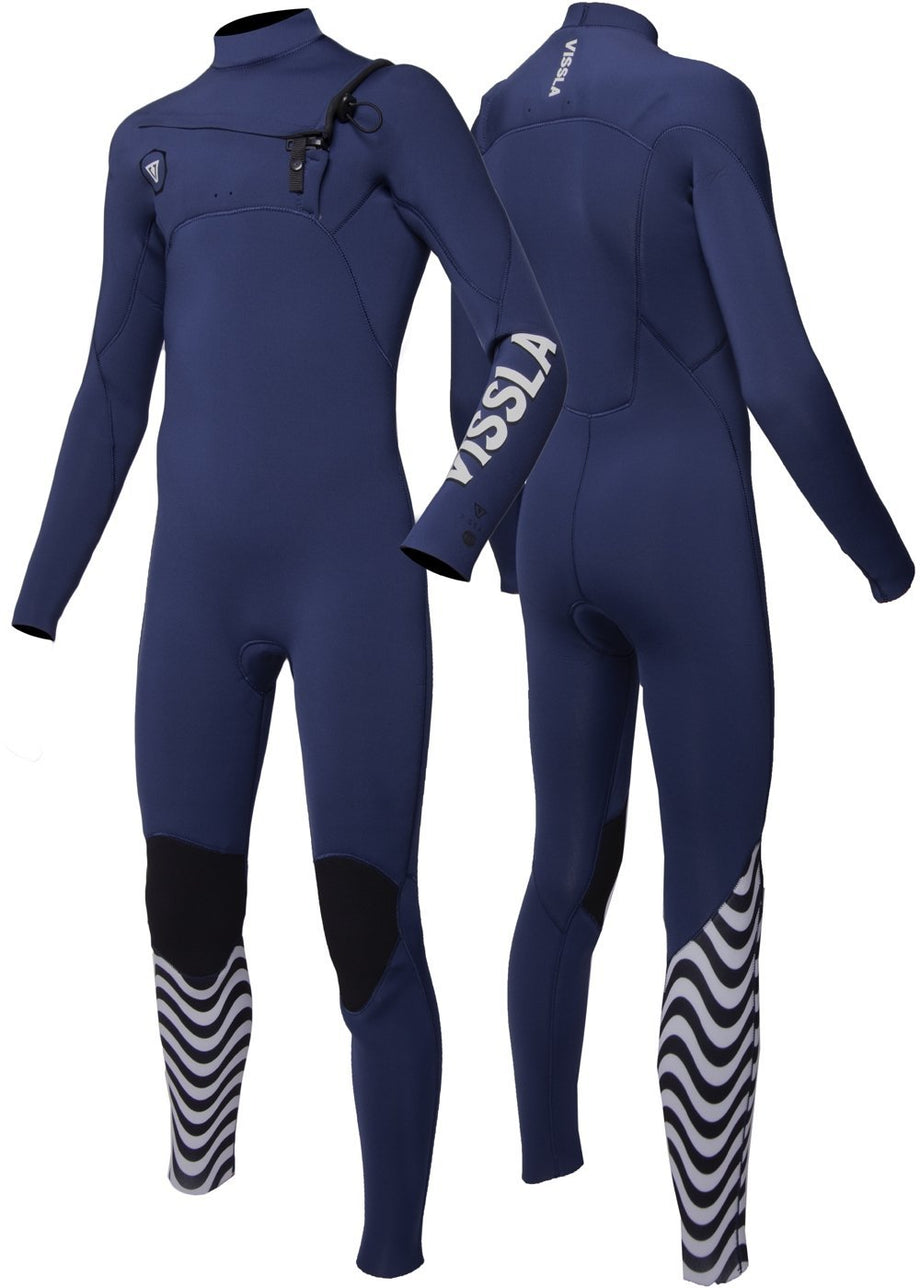 Vissla 7 Seas boys 3-2 full chest zip wetsuit