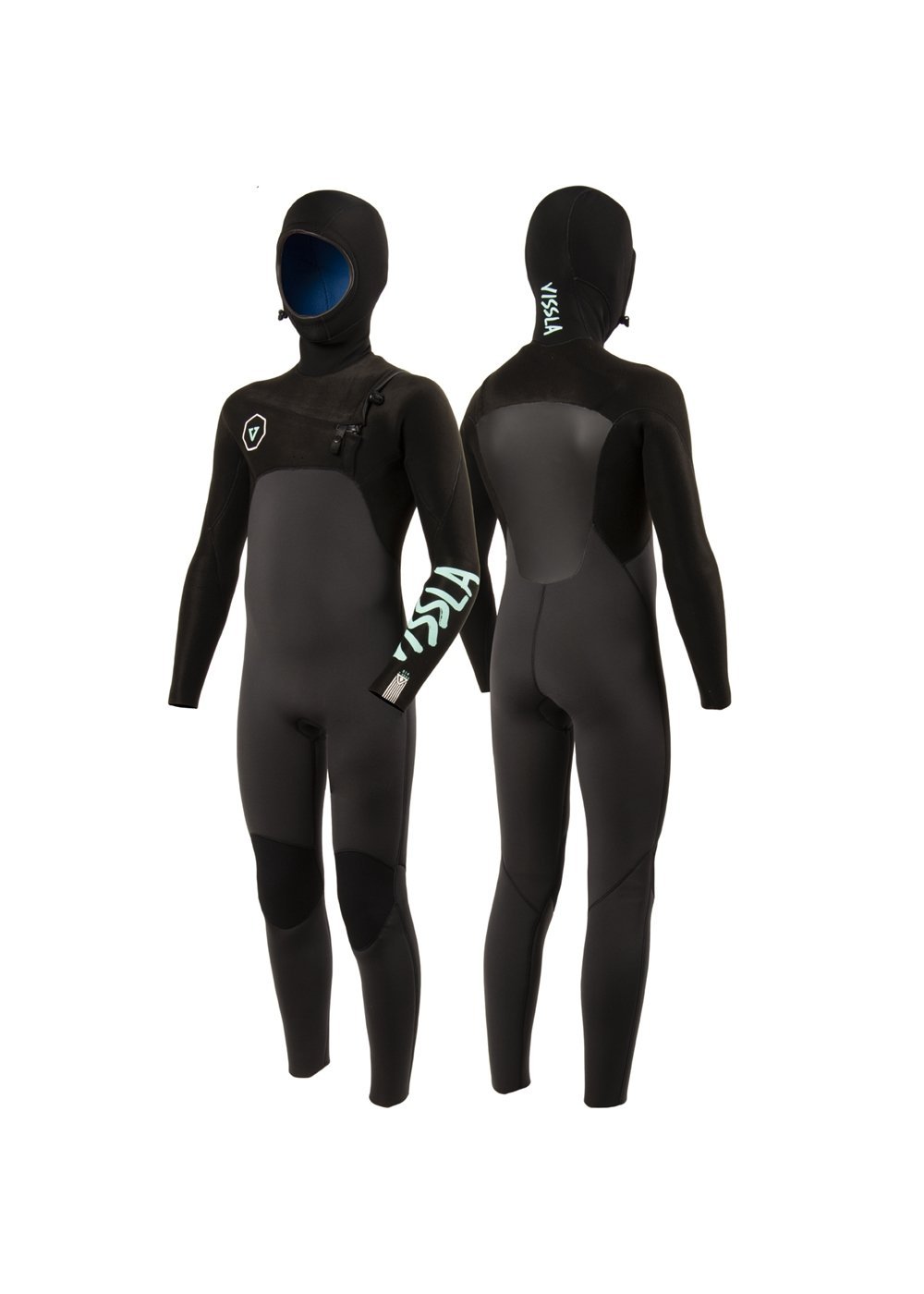 VISSLA 7 SEAS BOYS 5 - 4 - 3 FULL HOODED CHEST ZIP - PHA - Stoke Outlets