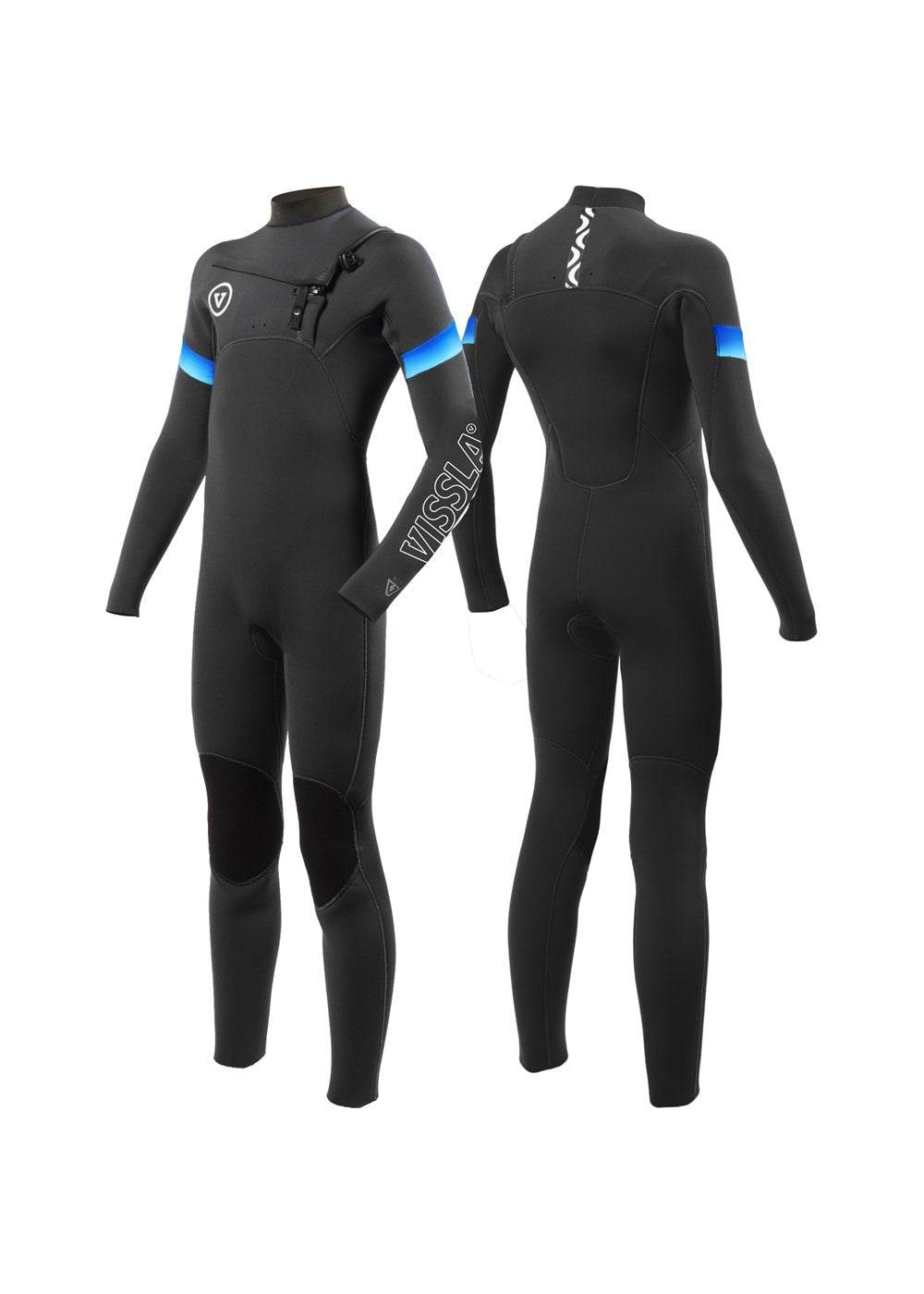 Vissla 7 SEAS BOYS RADITUDE 4-3 FULL CHEST ZIP-BL2 - Stoke Outlets