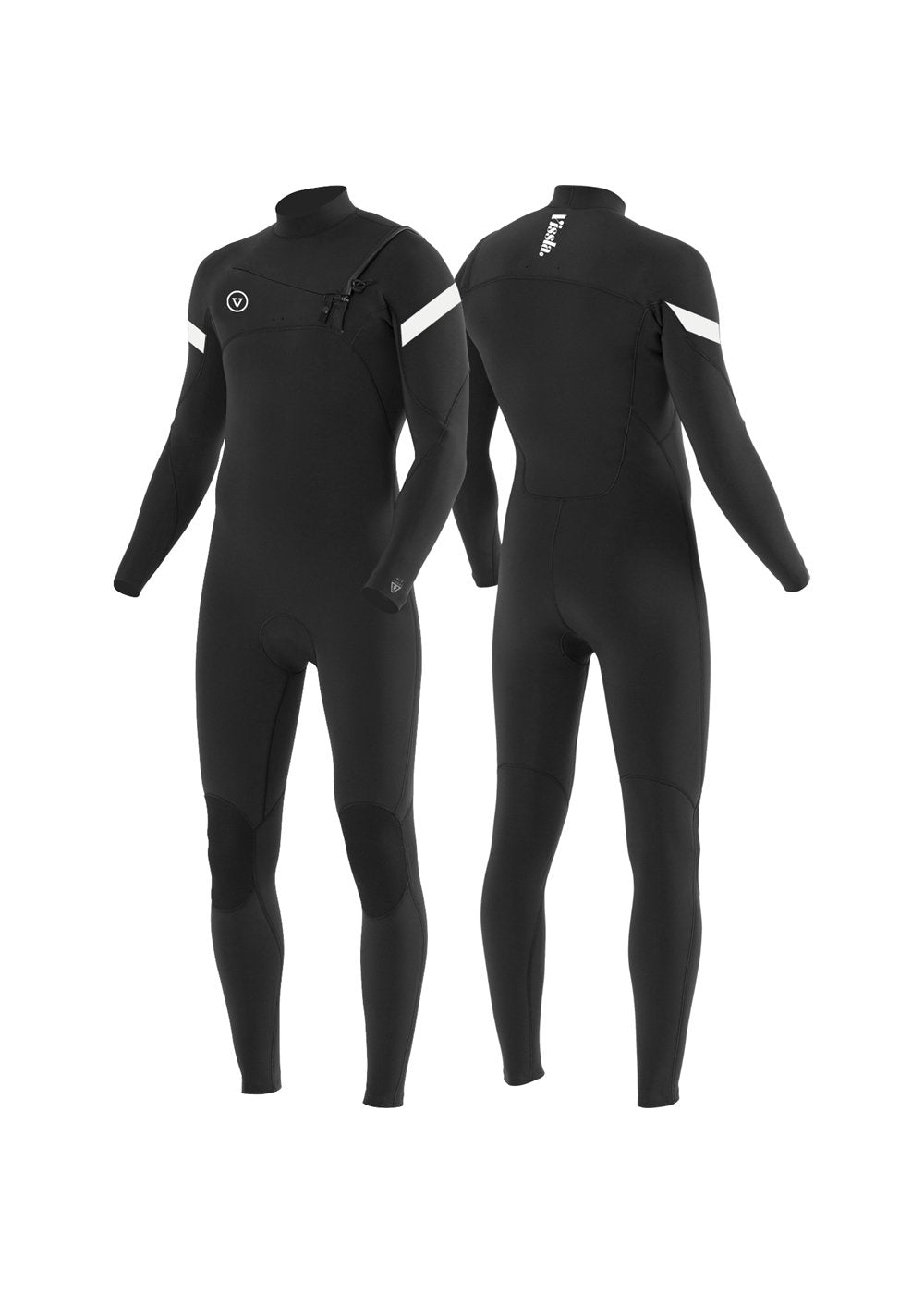 VISSLA 7 SEAS RADITUDE 3-2 FULL CHEST ZIP-BLK - Stoke Outlets