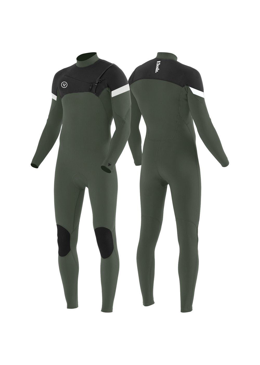 VISSLA 7 SEAS RADITUDE 3-2 FULL CHEST ZIP-EVG - Stoke Outlets