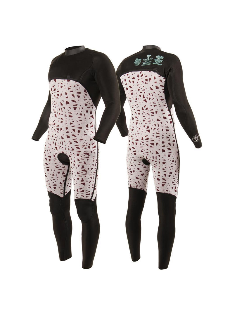 Vissla HIGH SEAS BOYS FIRE 3-2 FULL CHEST ZIP-BLK - Stoke Outlets