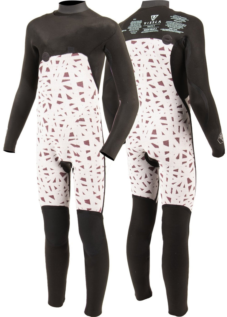 Vissla HIGH SEAS BOYS FIRE 4-3 FULL CHEST ZIP-DRY - Stoke Outlets