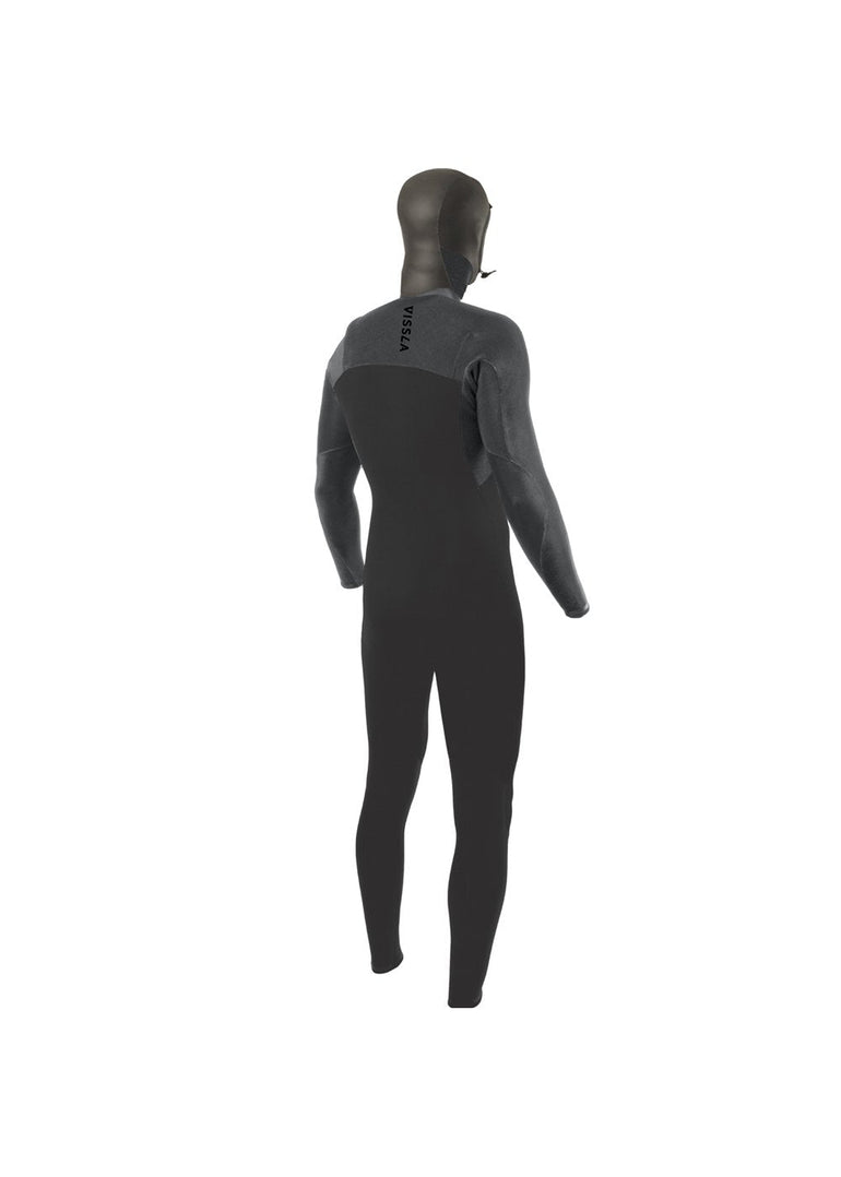 VISSLA HIGH SEAS II 4 - 3 FULL HOODED CHEST ZIP - CHR - Stoke Outlets