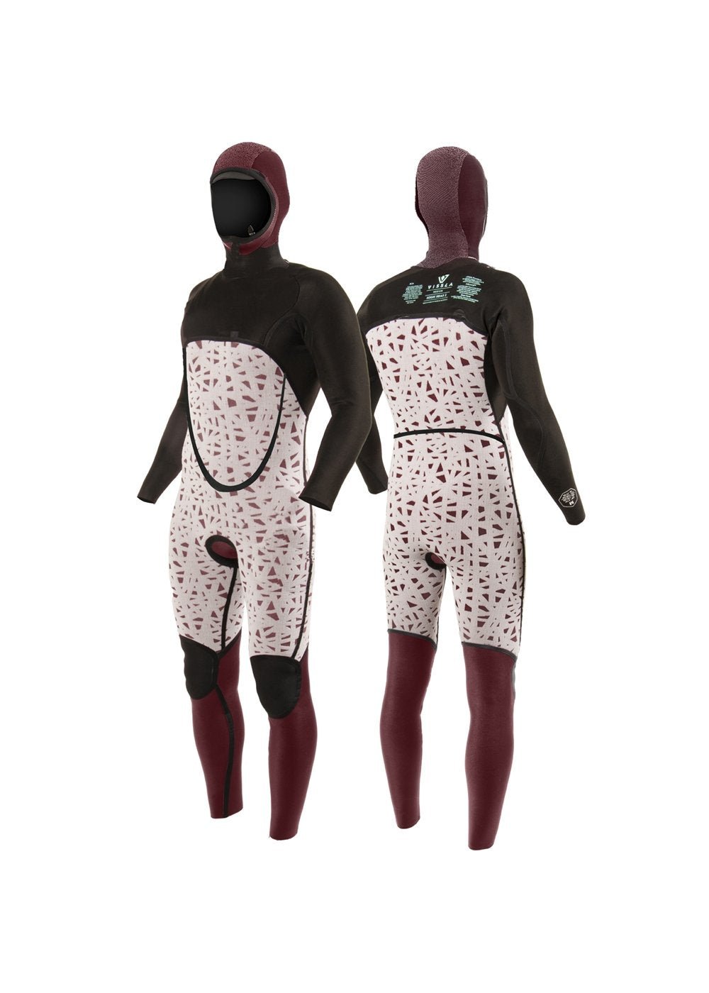 VISSLA HIGH SEAS II 5 - 4 FULL HOODED CHEST ZIP - CHR - Stoke Outlets