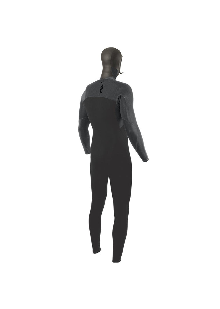 VISSLA HIGH SEAS II 5 - 4 FULL HOODED CHEST ZIP - CHR - Stoke Outlets