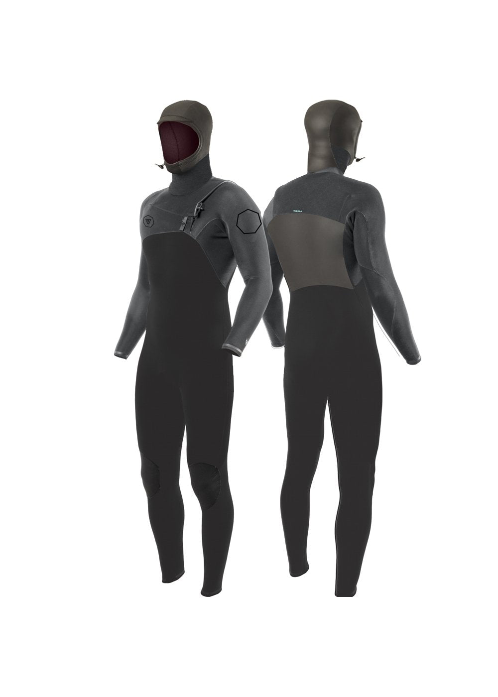 VISSLA HIGH SEAS II 5 - 4 FULL HOODED CHEST ZIP - CHR - Stoke Outlets