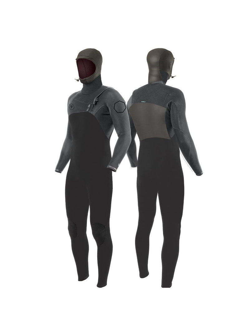 VISSLA HIGH SEAS II 5 - 4 FULL HOODED CHEST ZIP - CHR - Stoke Outlets