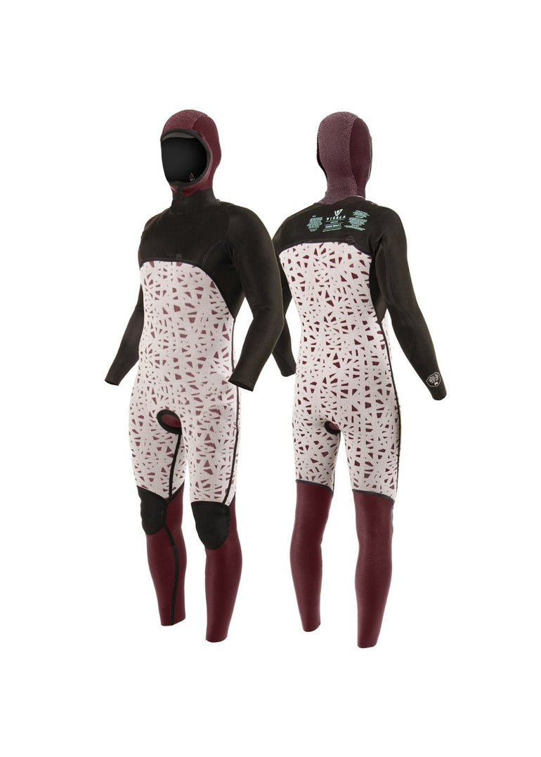 VISSLA HIGH SEAS II 5 - 4 FULL HOODED CHEST ZIP - CHR - Stoke Outlets