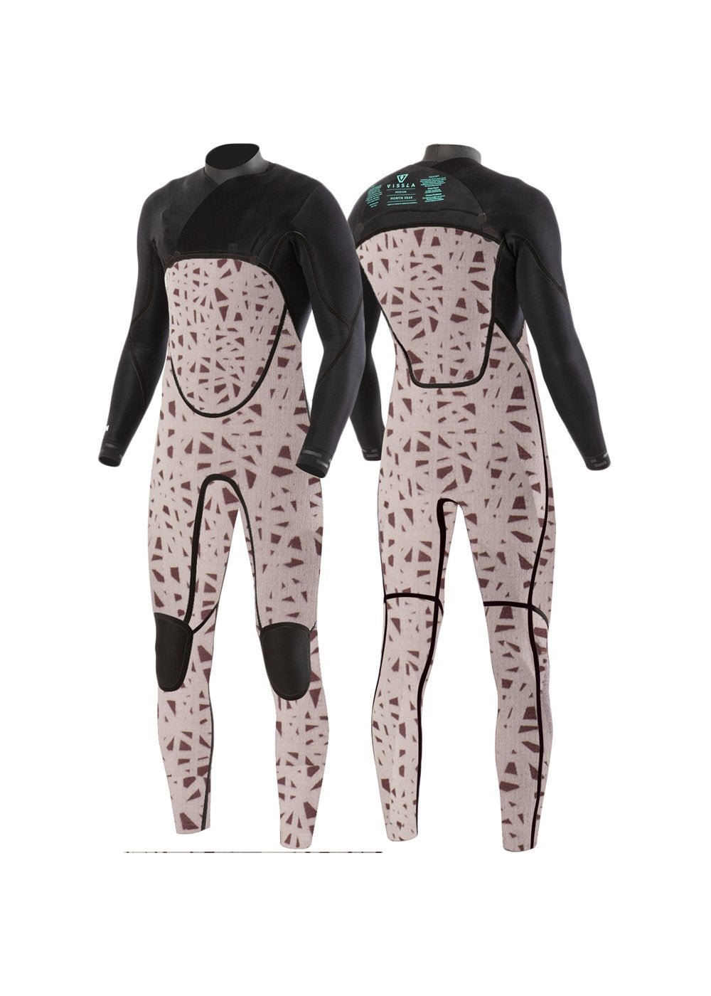 VISSLA NORTH SEAS 3 - 2 FULL CHEST ZIP - BLK - Stoke Outlets