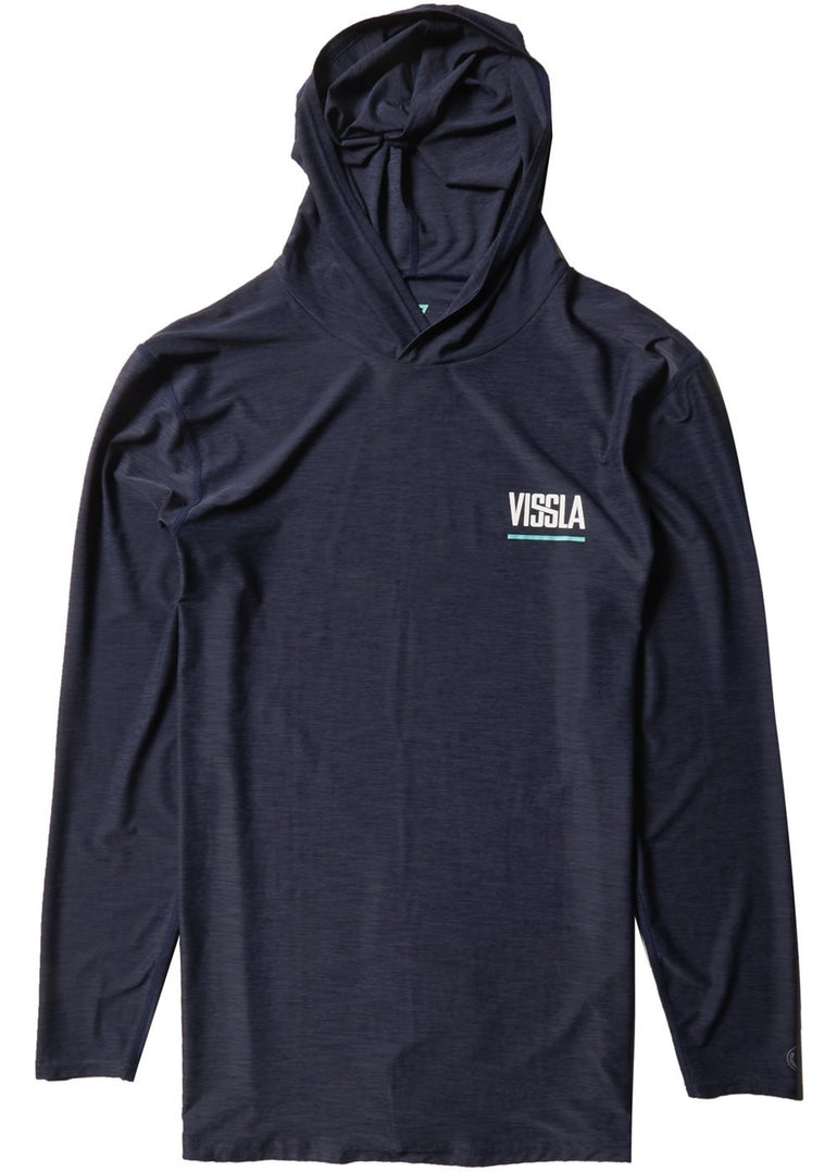 VISSLA TWISTED HOODED LONG SLEEVE SUN SHIRT - NVH - Stoke Outlets