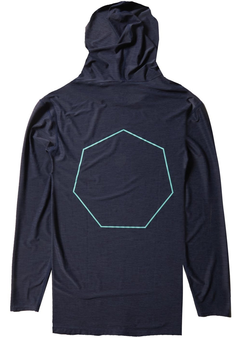 VISSLA TWISTED HOODED LONG SLEEVE SUN SHIRT - NVH - Stoke Outlets